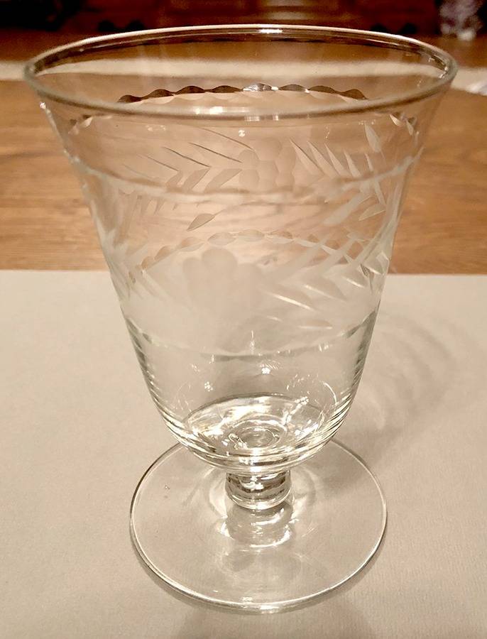 UNK4219 Footed Tumbler by Unknown Manufacturer-1
