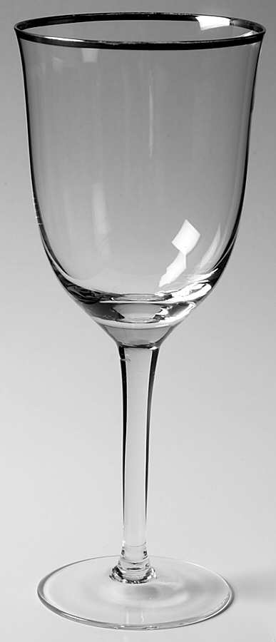 UNK4271 Platinum Water Goblet by Unknown Manufacturer-1