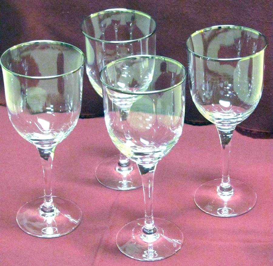 UNK4271 Platinum Wine Glass by Unknown Manufacturer-1