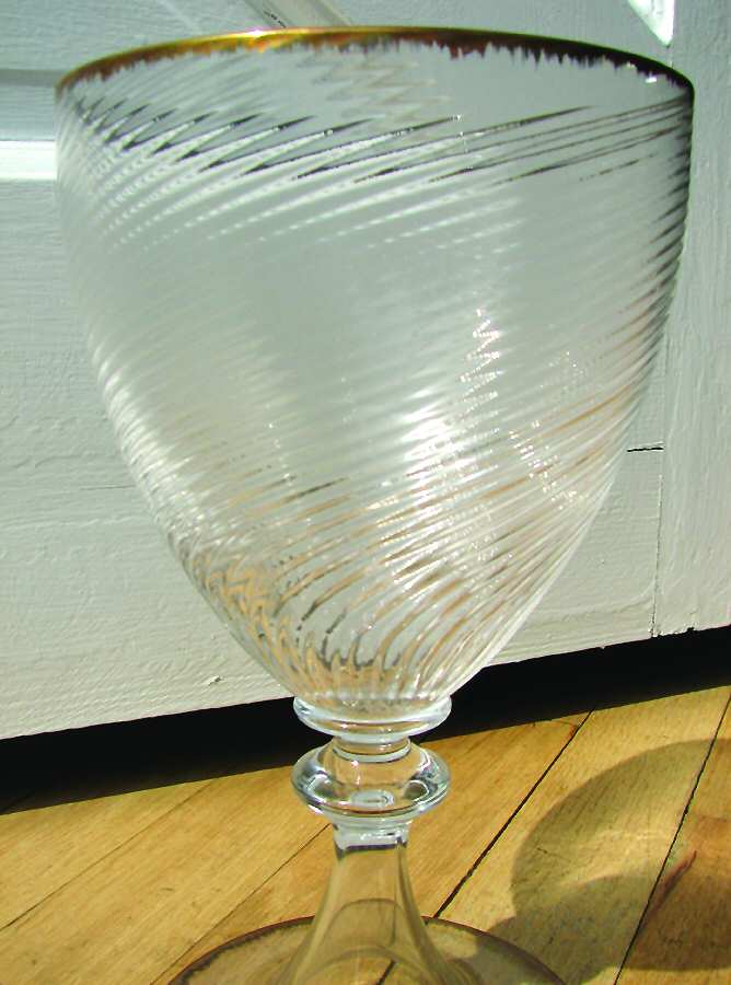 PL4 Gold Water Goblet by Nason Moretti-1