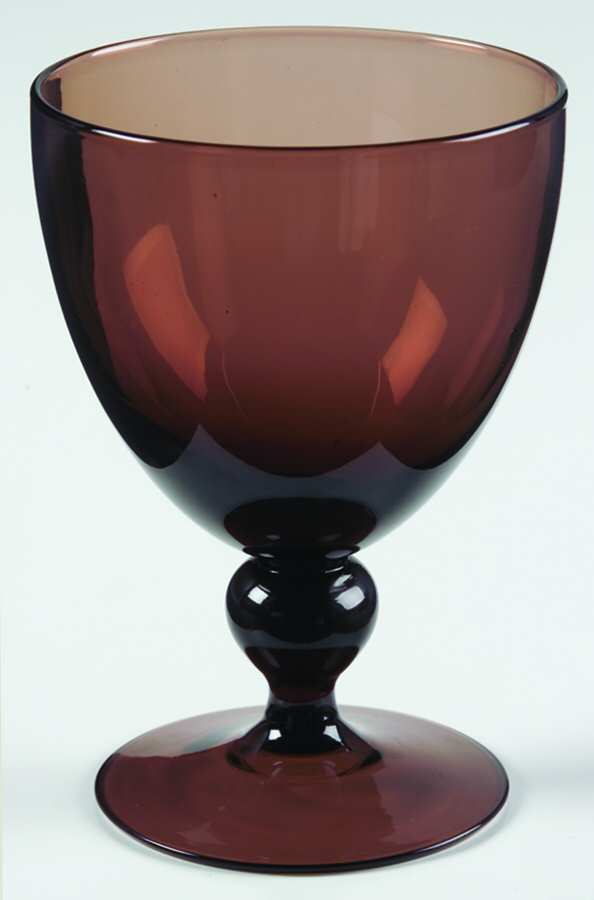 UNK180 Brown Water Goblet by Unknown Manufacturer-1