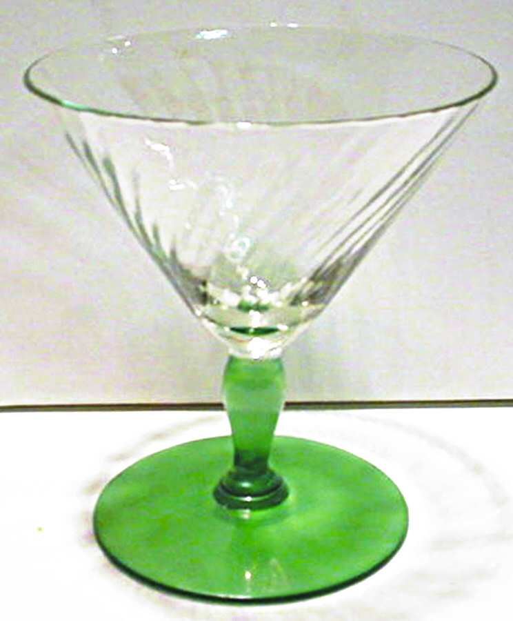 UNK4298 Green Stem Low Sherbet by Unknown Manufacturer-1
