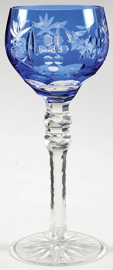 UNK2850 Cobalt Blue Hock Wine by Unknown Manufacturer-1