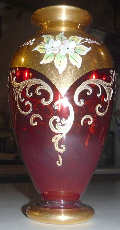 UNK2852 8" Bud Vase by Unknown Manufacturer-1