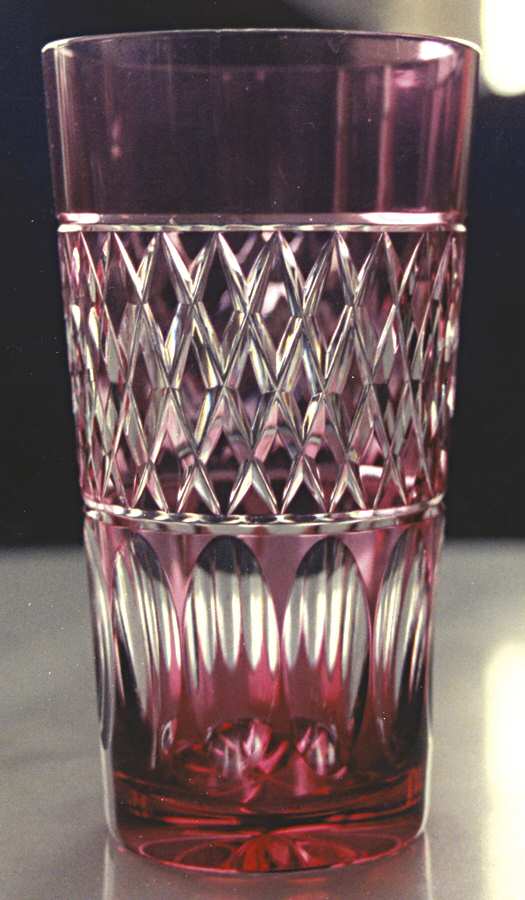 UNK4457 Cranberry Flat Tumbler by Unknown Manufacturer-1