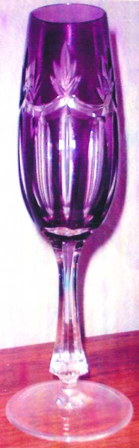 UNK3524 Amethyst Fluted Champagne by Unknown Manufacturer-1