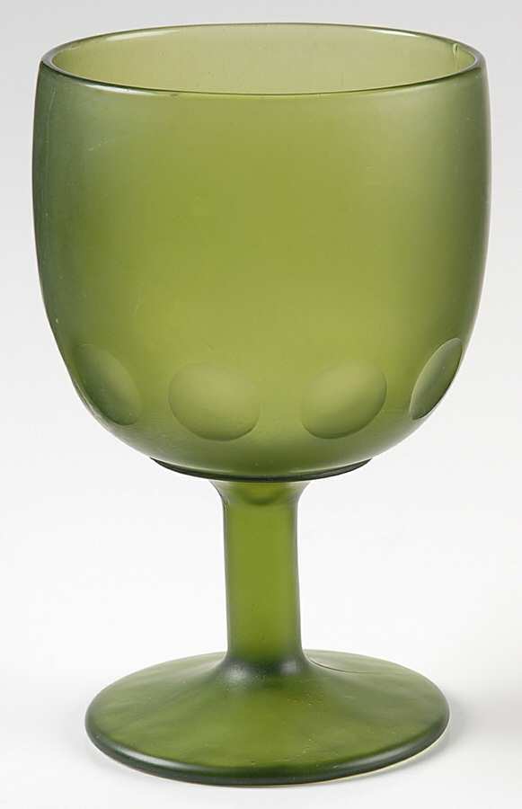UNK4492 Green Water Goblet by Unknown Manufacturer-1