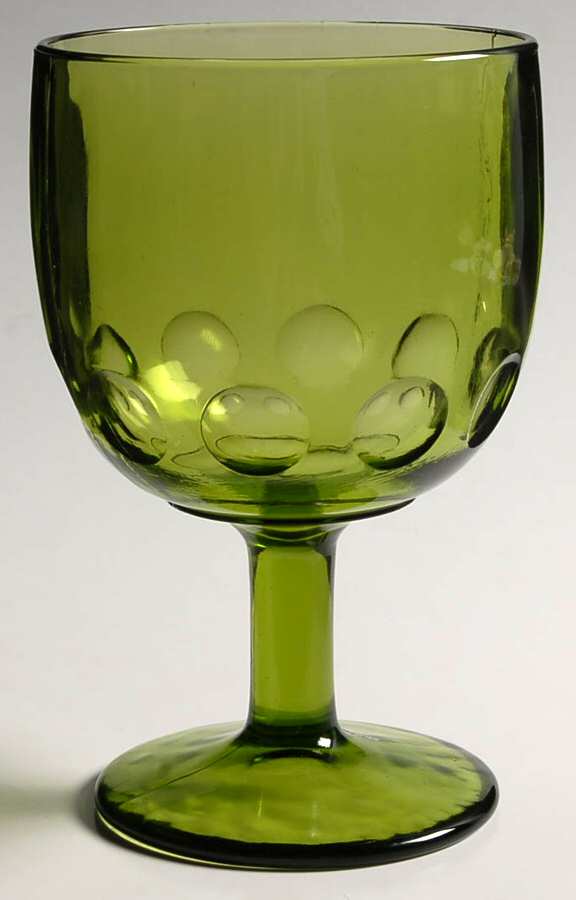 UNK4492 Green Water Goblet by Unknown Manufacturer-1