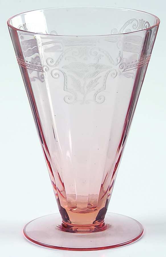 UNK3251 Pink 9 Oz Footed Tumbler by Unknown Manufacturer-1