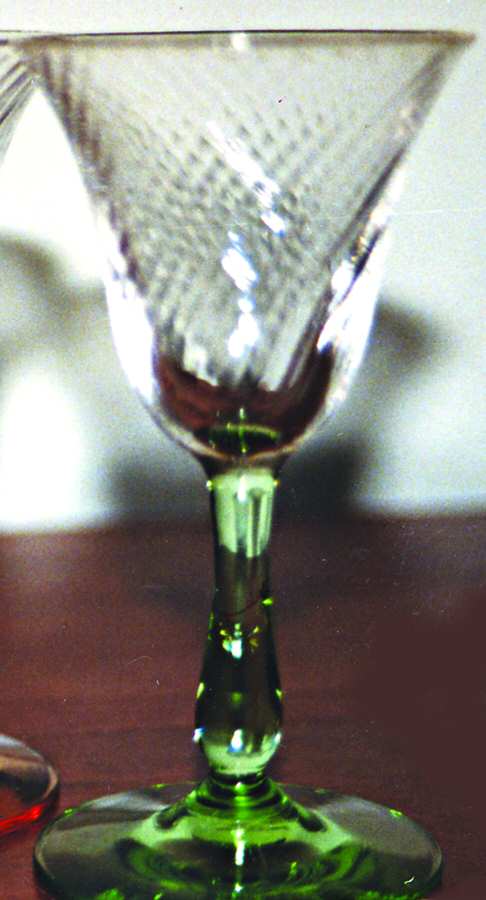 UNK4702 (Green) Cordial Glass by Unknown Manufacturer-1