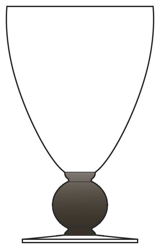 UNK4719 Black Water Goblet by Unknown Manufacturer-1