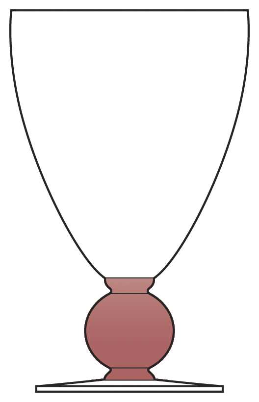 UNK4719 Pink Water Goblet by Unknown Manufacturer-1