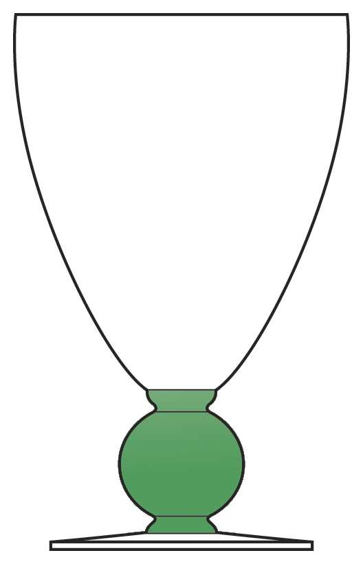 UNK4719 Emerald Green Water Goblet by Unknown Manufacturer-1