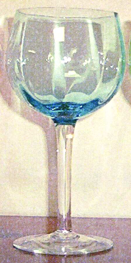 UNK4720 Blue Wine Glass by Unknown Manufacturer-1