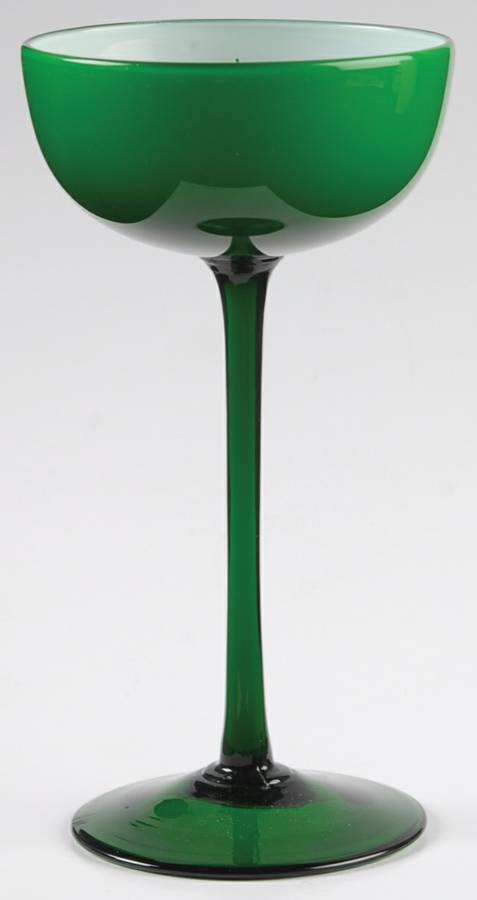 UNK4722 Emerald Green Champagne/Tall Sherbet by Unknown Manufacturer-1