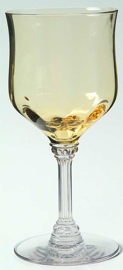 UNK534 Yellow Water Goblet by Unknown Manufacturer-1