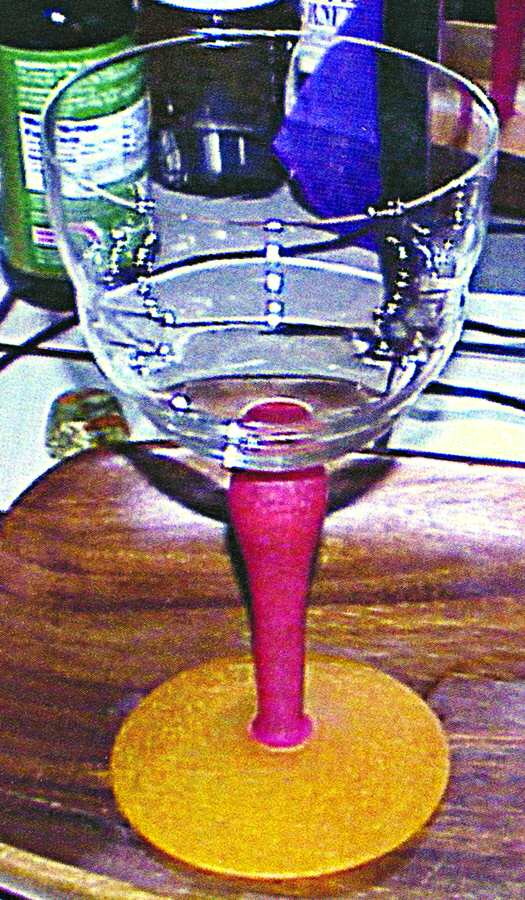 UNK4754 Red Yellow Wine Glass by Unknown Manufacturer-1