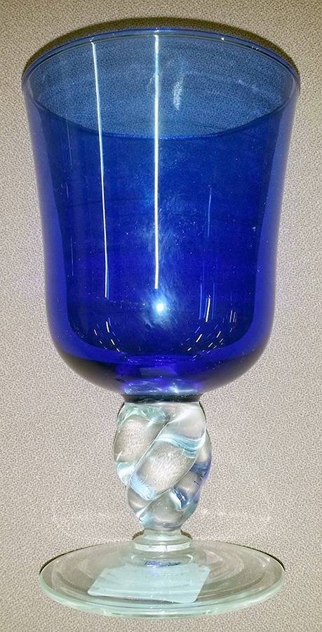 UNK4760 Cobalt Water Goblet by Unknown Manufacturer-1