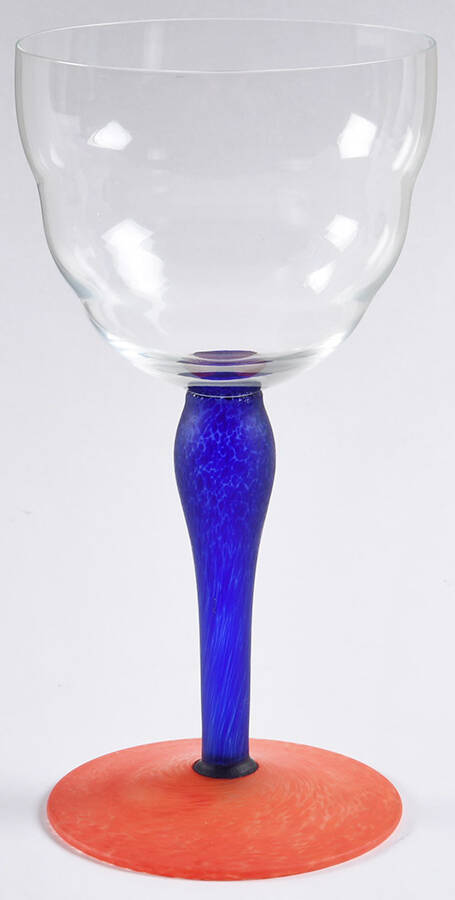 UNK4754 Purple Red Water Goblet by Unknown Manufacturer-1