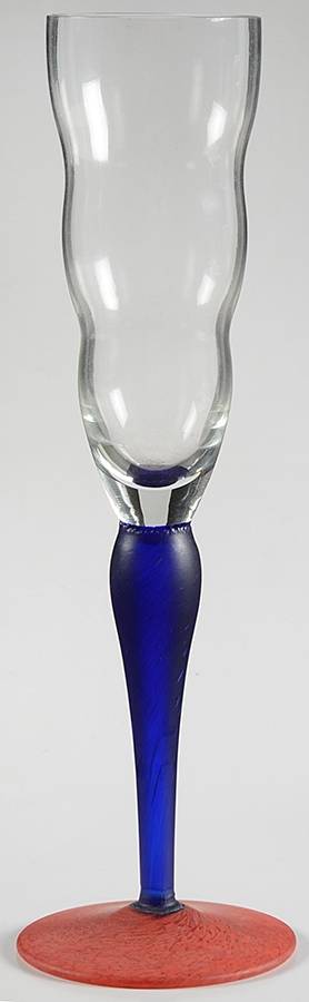 UNK4754 Purple Red Fluted Champagne by Unknown Manufacturer-1