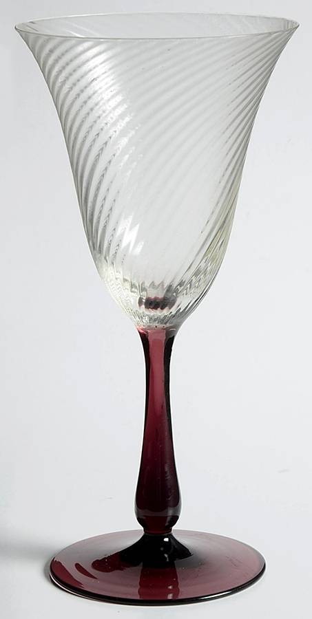 UNK2752 Amethyst Water Goblet by Unknown Manufacturer-1