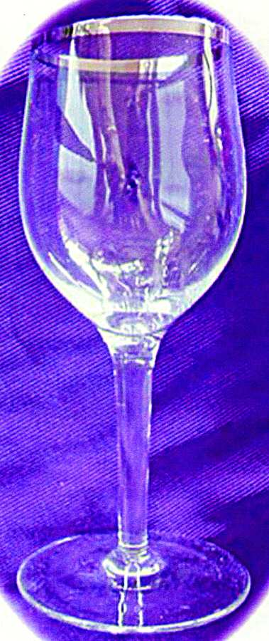 UNK4808 Platinum Water Goblet by Unknown Manufacturer-1