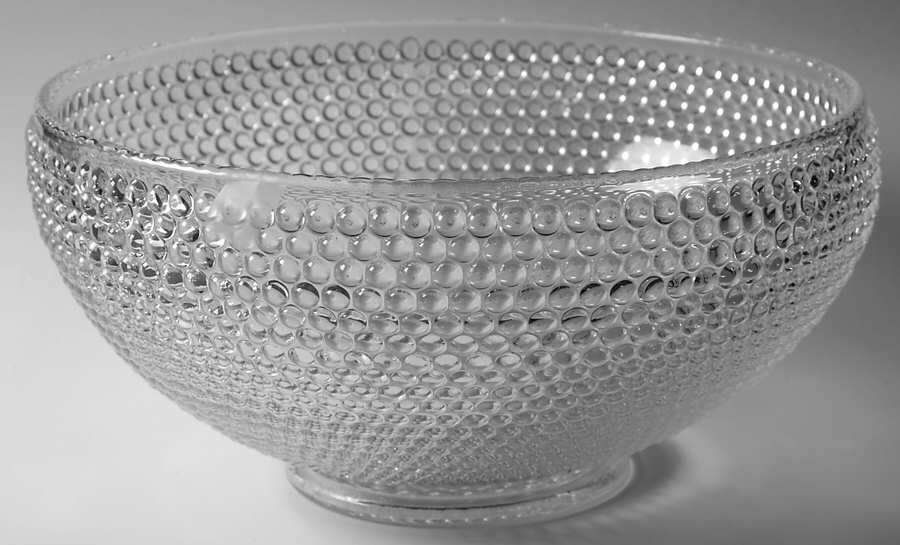 Hobnail Clear Punch Bowl by Smith Glass -1