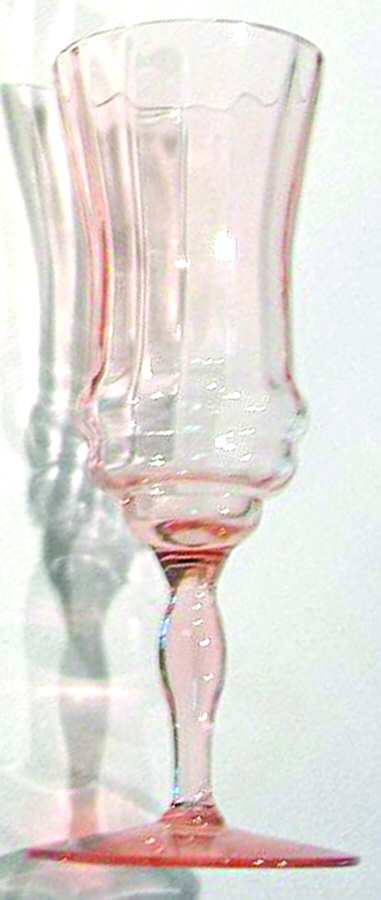 UNK1034 Pink Fluted Champagne by Unknown Manufacturer-1
