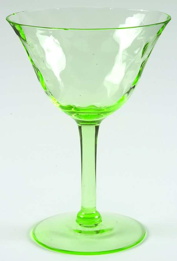 UNK4883 Green Champagne/Tall Sherbet by Unknown Manufacturer-1