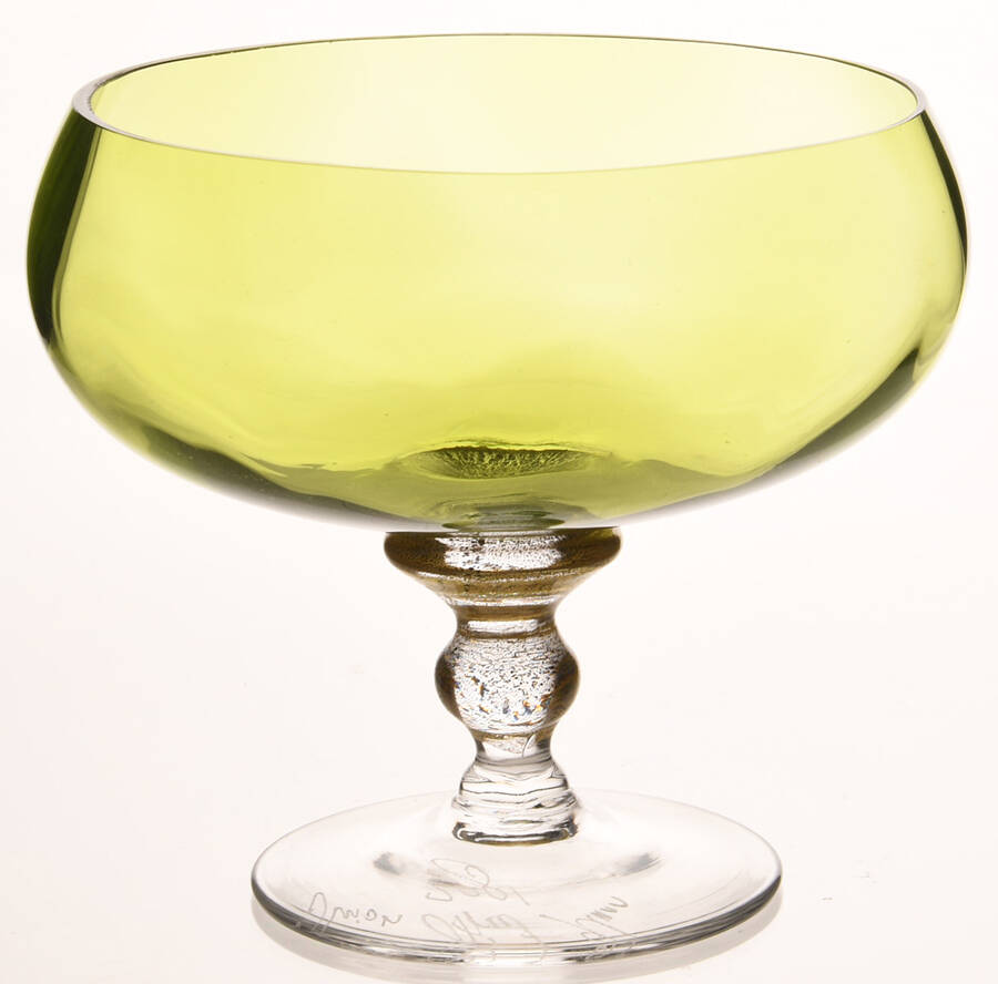 Sienna Crystal (Gold) Footed Dessert by Union Street-1