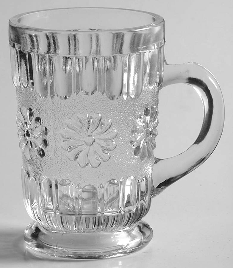 Roman Rosette Clear Mug by US Glass-1