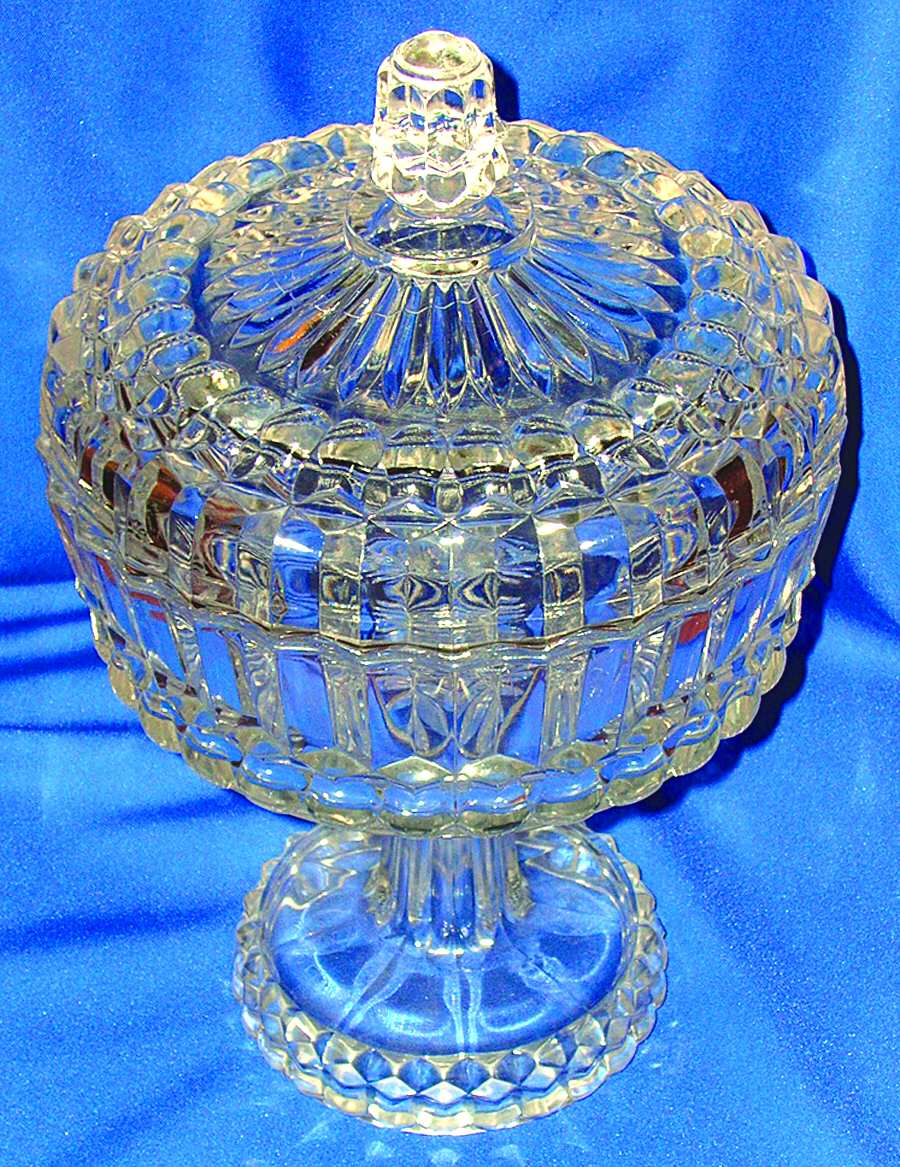 Pittsburgh Clear Compote & Lid by US Glass-1