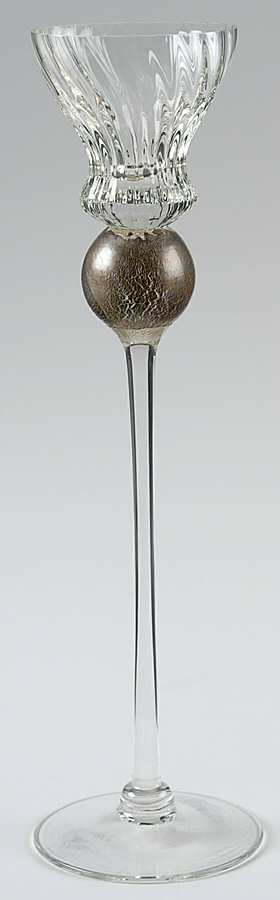 Manhattan 10" Silver Tall Single Light Candlestick by Union Street-1