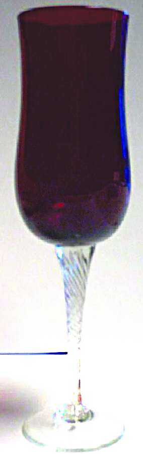 UNK5056 Ruby Fluted Champagne by Unknown Manufacturer-1