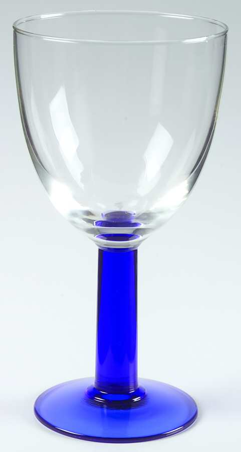 UNK5061 Cobalt Water Goblet by Unknown Manufacturer-1