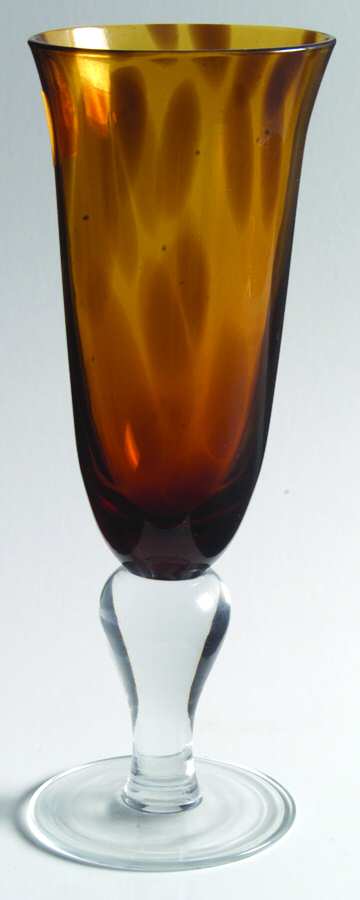 UNK5063 Amber Fluted Champagne by Unknown Manufacturer-1