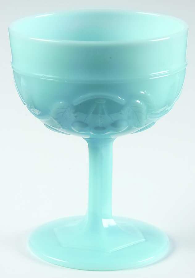 UNK5134 Turquoise Champagne/Tall Sherbet by Unknown Manufacturer-1