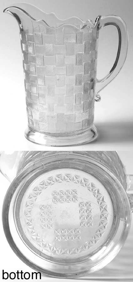 Basketweave Clear 64 Oz Pitcher by Unknown Manufacturer-1