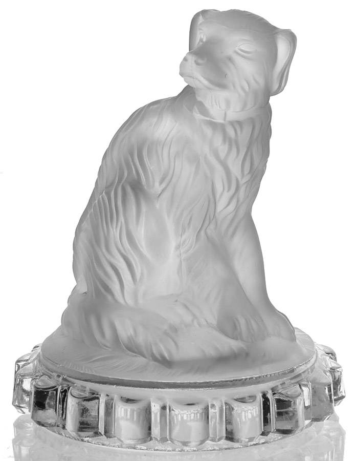 Animals & Figurines (Clear) Frosted Clear Dog by Unknown Manufacturer-1