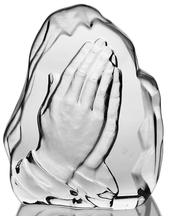 Animals & Figurines (Clear) Praying Hands by Unknown Manufacturer-1