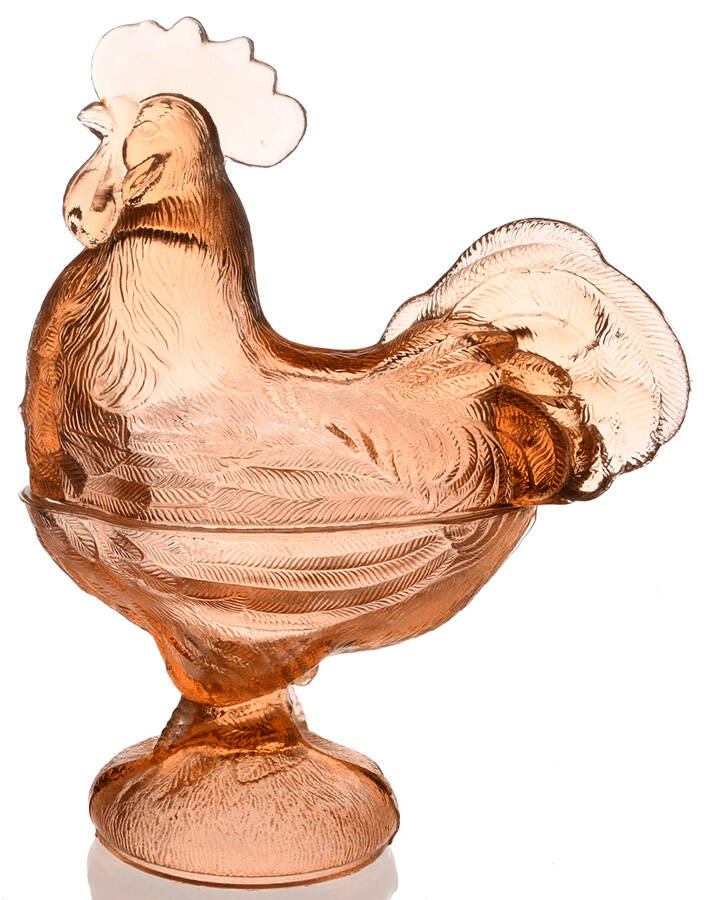 Animals & Figurines (Multicolor) Standing Rooster Box & Lid by Unknown Manufacturer-1