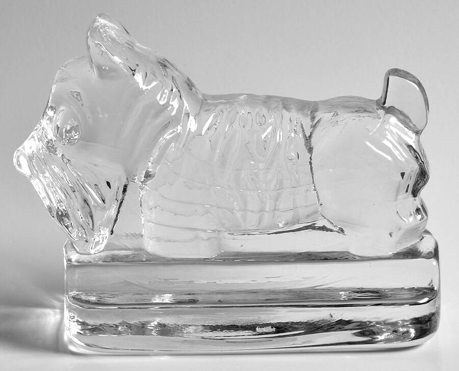 Animals & Figurines (Clear) Scottie Dog Bookend by Unknown Manufacturer-1