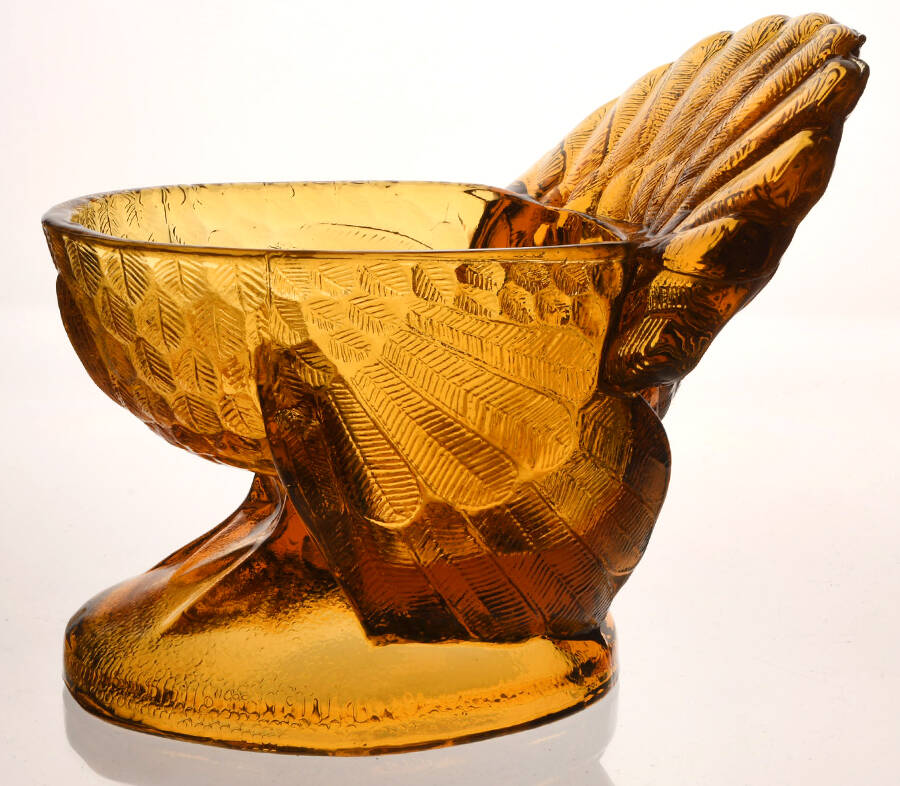 Animals & Figurines #207 Turkey No Lid by Smith Glass -1