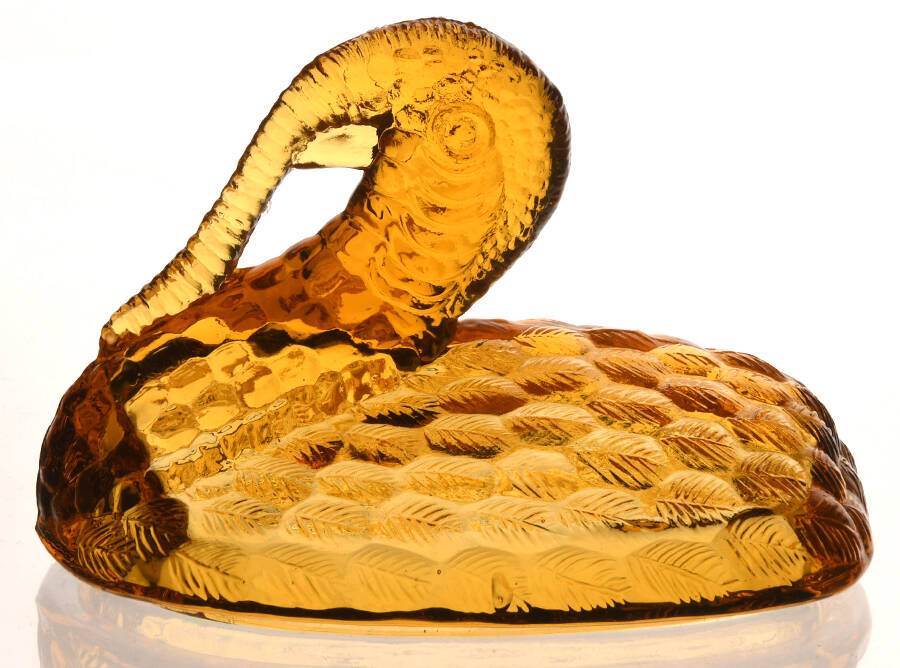 Animals & Figurines Lid for #207 Turkey by Smith Glass -1