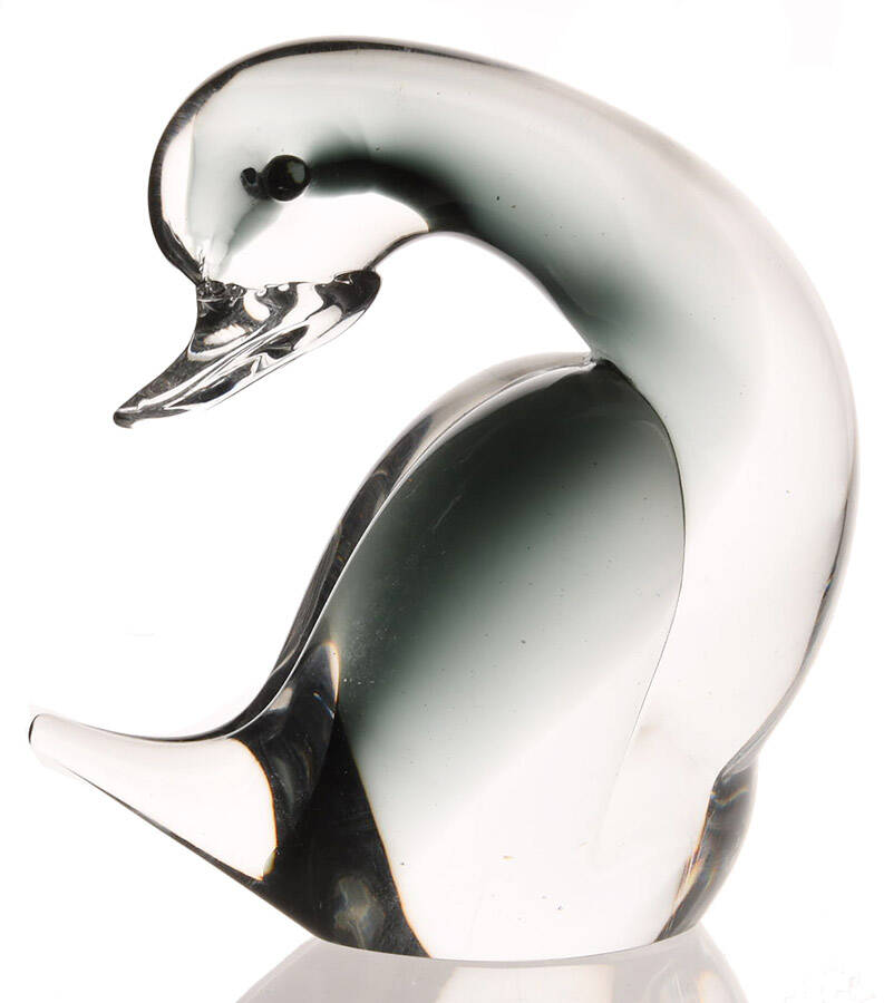 Animals & Figurines (Clear) Duck Figurine by Unknown Manufacturer-1