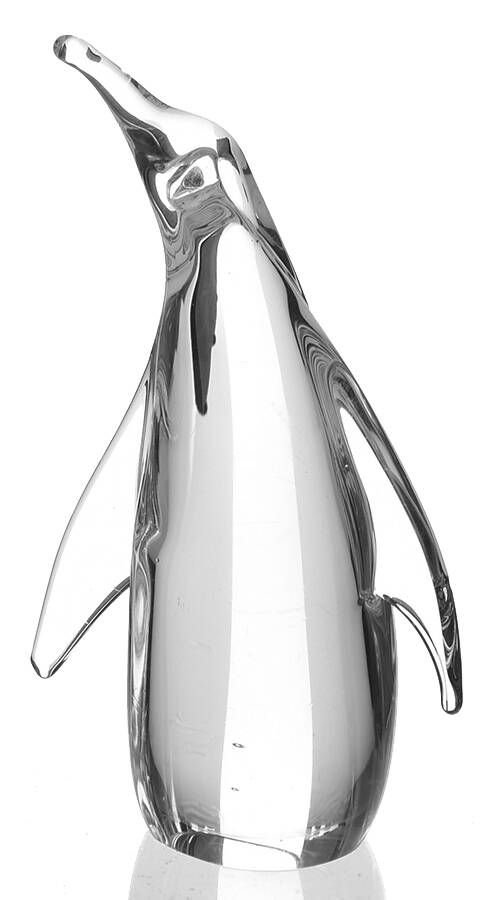 Animals & Figurines (Clear) Medium Penguin by Unknown Manufacturer-1
