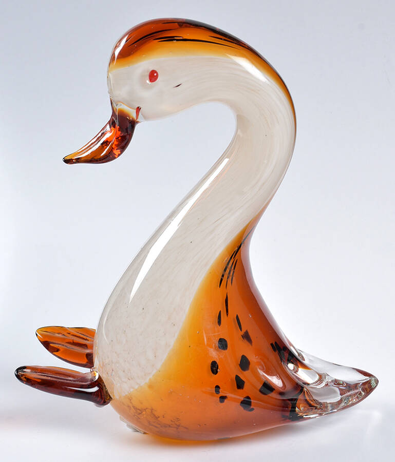 Animals & Figurines (Multicolor) Large Amber Duck by Unknown Manufacturer-1