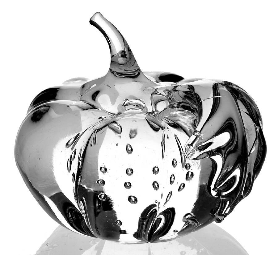 Animals & Figurines (Clear) Clear Pumpkin by Unknown Manufacturer-1