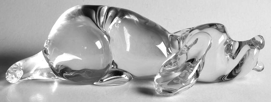 Animals & Figurines (Clear) Dog Figurine by Unknown Manufacturer-1