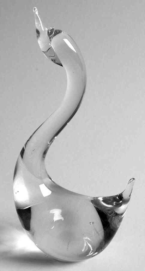 Animals & Figurines (Clear) Swan by Unknown Manufacturer-1